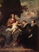 Anthony Van Dyck La Vierge aux donateurs oil painting picture wholesale